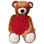 Urso Grande e Buque de 100 Rosas